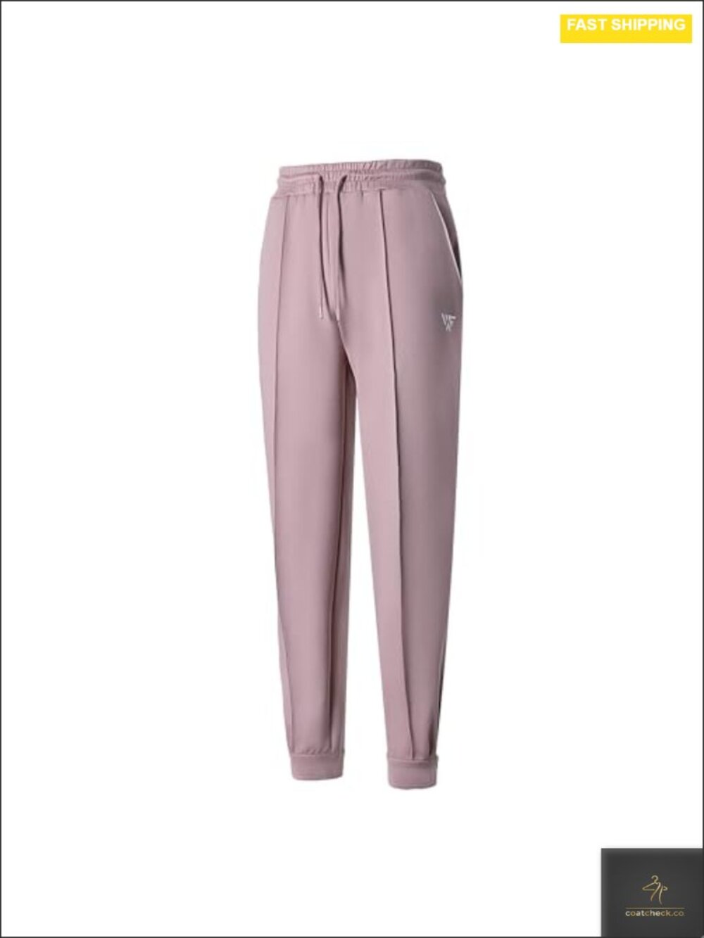 Women's Slim Fit Active Joggers with Pockets, Contrast Piping, Nylon-Spandex